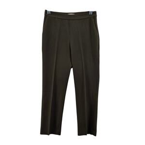 Aritzia Babaton Dress Pants Womens 0 XS Straight Leg Cropped‎ Dark Taupe Career